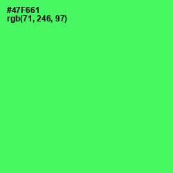 #47F661 - Screamin' Green Color Image