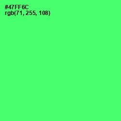 #47FF6C - Screamin' Green Color Image