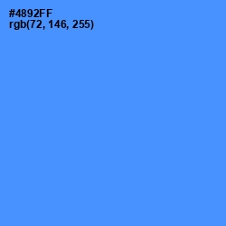 #4892FF - Cornflower Blue Color Image