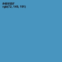 #4895BF - Steel Blue Color Image
