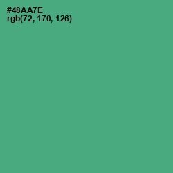 #48AA7E - Ocean Green Color Image