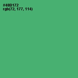 #48B172 - Ocean Green Color Image