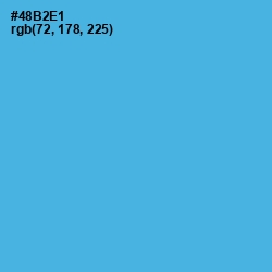 #48B2E1 - Picton Blue Color Image
