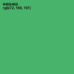 #48B46B - Ocean Green Color Image