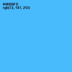 #48BBFD - Picton Blue Color Image