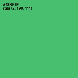 #48BE6F - Ocean Green Color Image