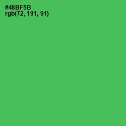 #48BF5B - Chateau Green Color Image