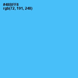 #48BFF8 - Picton Blue Color Image