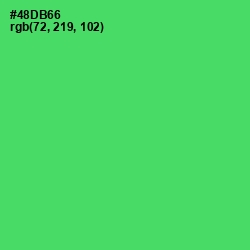 #48DB66 - Emerald Color Image