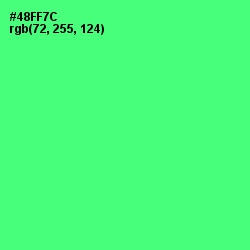 #48FF7C - Screamin' Green Color Image