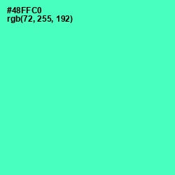 #48FFC0 - Aquamarine Color Image