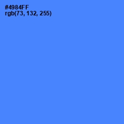 #4984FF - Cornflower Blue Color Image
