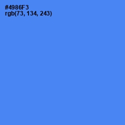 #4986F3 - Havelock Blue Color Image