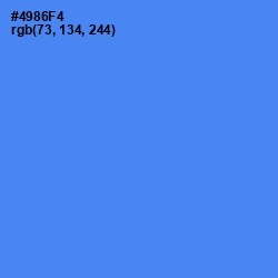 #4986F4 - Havelock Blue Color Image