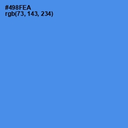 #498FEA - Havelock Blue Color Image