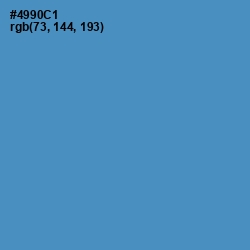 #4990C1 - Havelock Blue Color Image