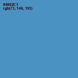 #4992C1 - Havelock Blue Color Image