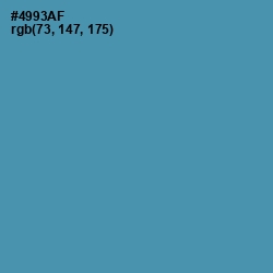 #4993AF - Hippie Blue Color Image