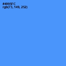 #4995FC - Cornflower Blue Color Image