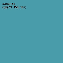 #499CA9 - Hippie Blue Color Image