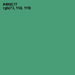 #499E77 - Viridian Color Image