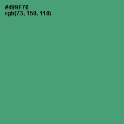 #499F76 - Viridian Color Image