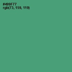 #499F77 - Viridian Color Image