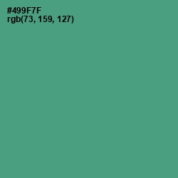 #499F7F - Viridian Color Image