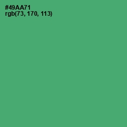 #49AA71 - Ocean Green Color Image