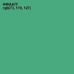 #49AA7F - Ocean Green Color Image