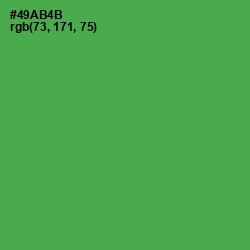 #49AB4B - Chateau Green Color Image