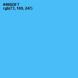 #49BDF7 - Picton Blue Color Image