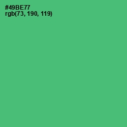 #49BE77 - Ocean Green Color Image