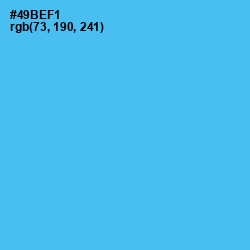 #49BEF1 - Picton Blue Color Image