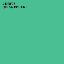 #49BF93 - Breaker Bay Color Image