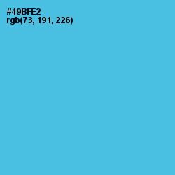 #49BFE2 - Picton Blue Color Image