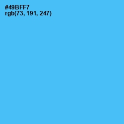#49BFF7 - Picton Blue Color Image
