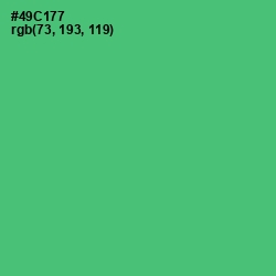 #49C177 - Emerald Color Image
