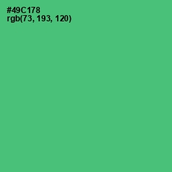 #49C178 - Emerald Color Image