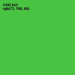 #49C442 - Emerald Color Image