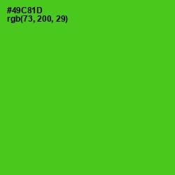 #49C81D - Bright Green Color Image