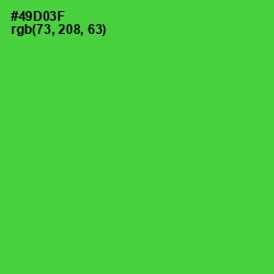 #49D03F - Bright Green Color Image