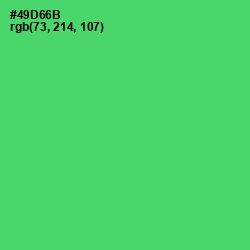 #49D66B - Emerald Color Image