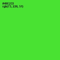 #49E233 - Bright Green Color Image