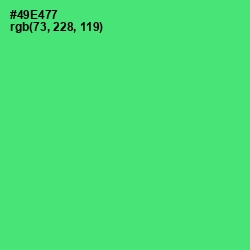 #49E477 - Emerald Color Image