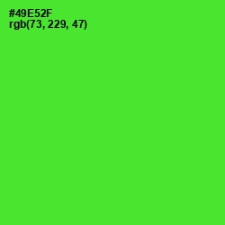 #49E52F - Bright Green Color Image