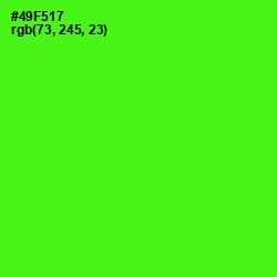 #49F517 - Bright Green Color Image