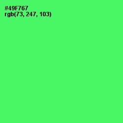 #49F767 - Screamin' Green Color Image