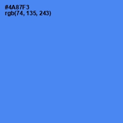 #4A87F3 - Havelock Blue Color Image