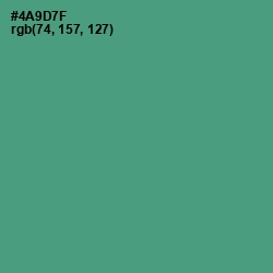 #4A9D7F - Viridian Color Image